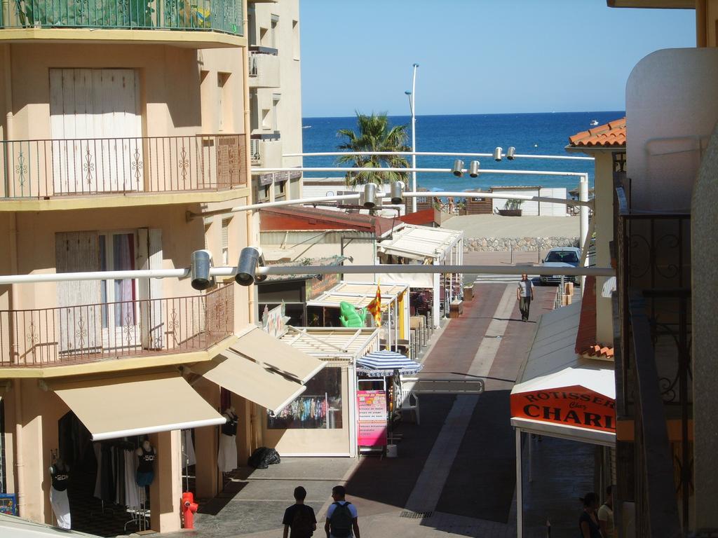 Canet Plage Appartement Vue Laterale Mer, 1 Chambre , Wifi, Climatisation, Parking Securise Couvert Exterior photo